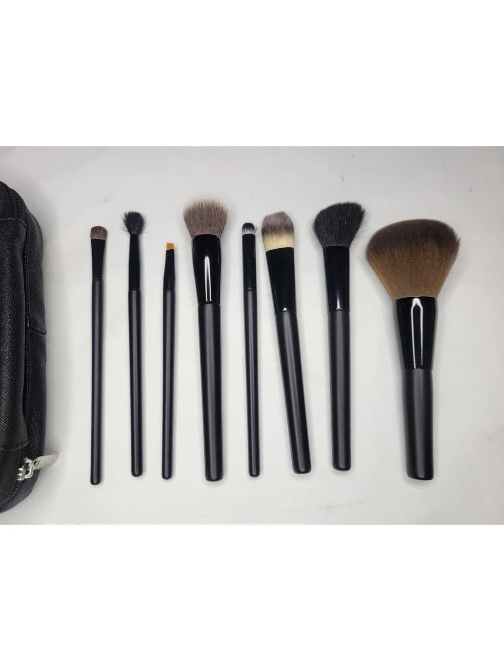 8pc Makeup Brush Set with faux leather Travel Carry Pouch by Macy's